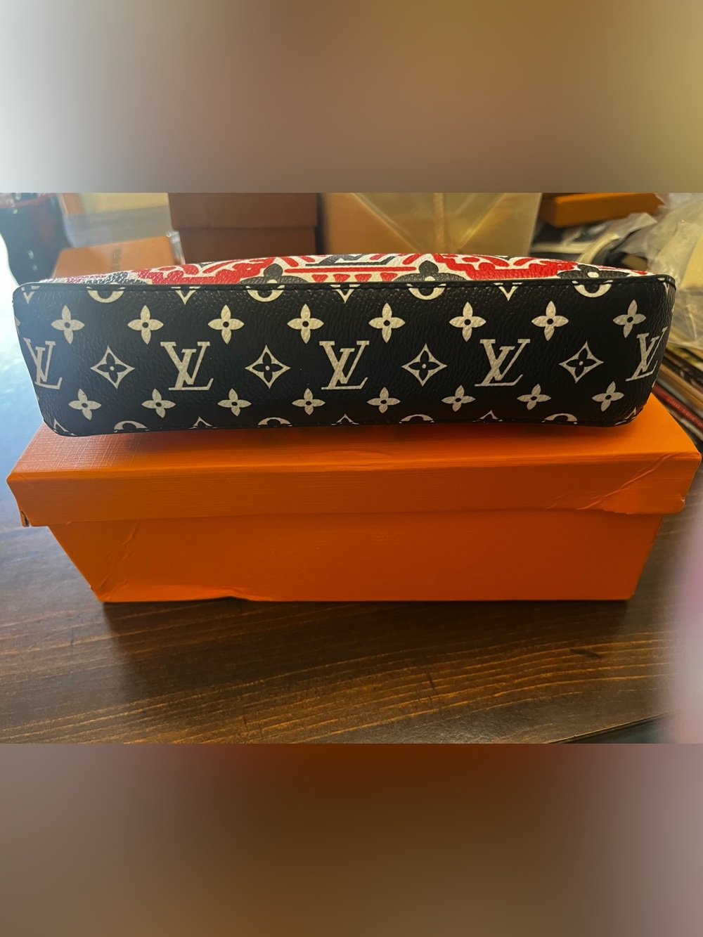 🎈Louis. Vuitton. Limited Edition Crafty Monogram Elizabeth Zipper Pencil Case - Picture 8 of 9